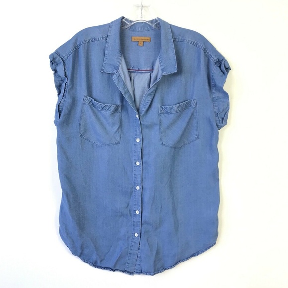 JACHS Girlfriend Tops - Jachs Girlfriend Button Up Shirt Tencel #1842